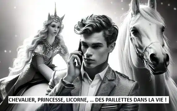 Chevalier, princesse, Licorne…  des paillettes dans la vie !